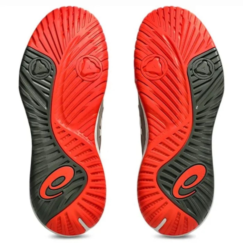 Giày pickleball Asics Gel Resolution X - 1041A481-200 - Xám Khói/Đỏ
