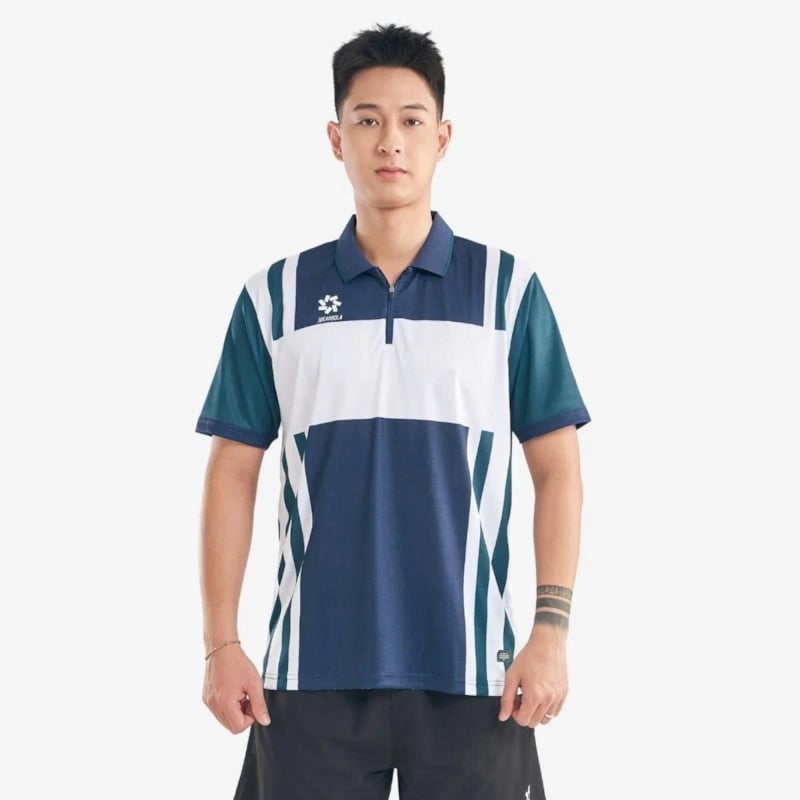 Áo polo thể thao nam Kumho màu xanh