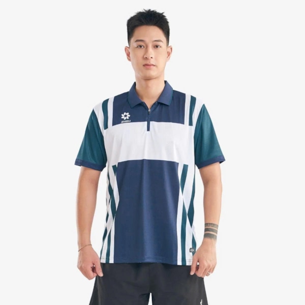 Áo polo thể thao nam Kumho màu xanh