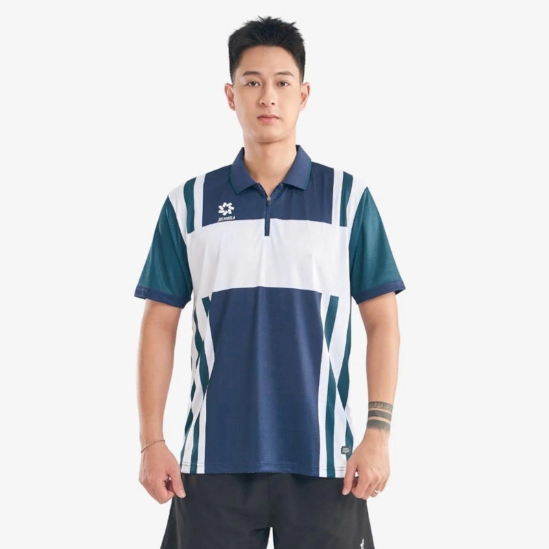 Áo polo thể thao nam Kumho màu xanh