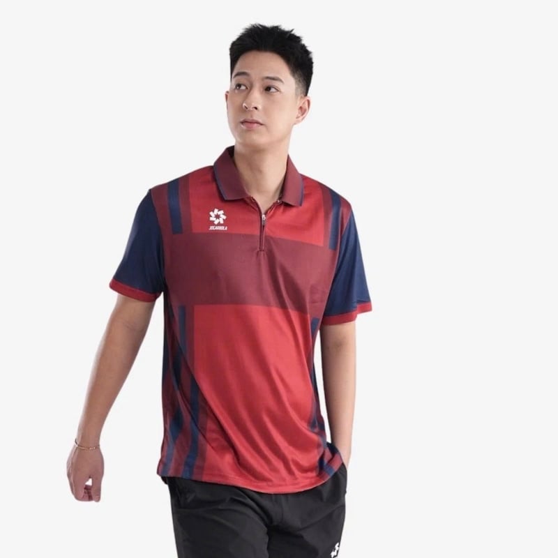 Áo polo thể thao nam Kumho màu đỏ