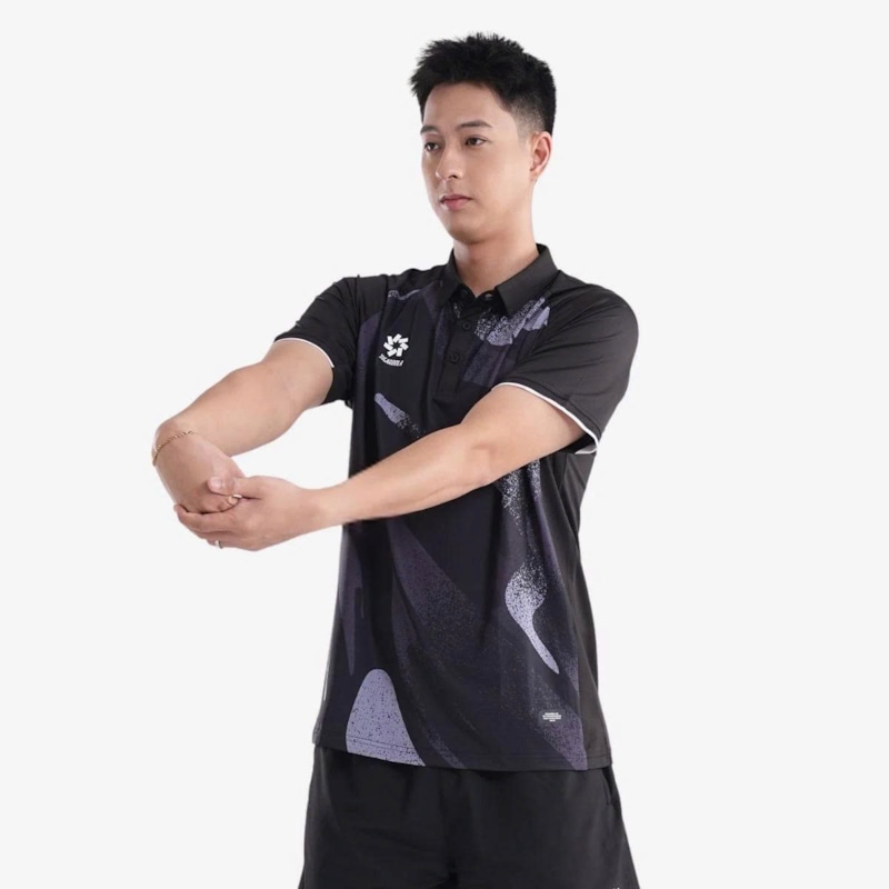 Áo polo thể thao nam Jogarbola Nova đen