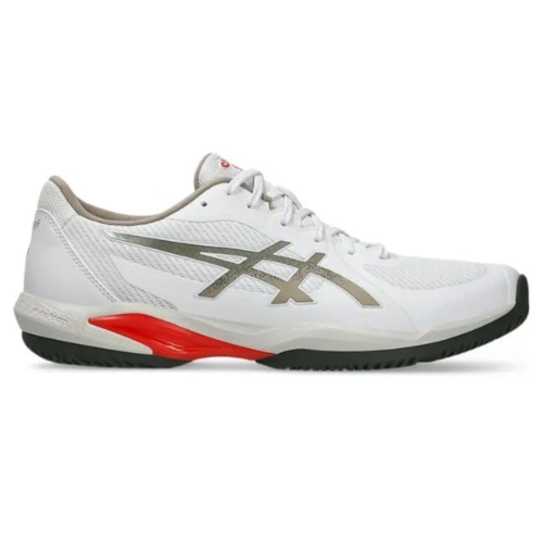 Giày Pickleball Asics Solution Swift FF 2 - Trắng/Xanh Rêu - 1041A466-105