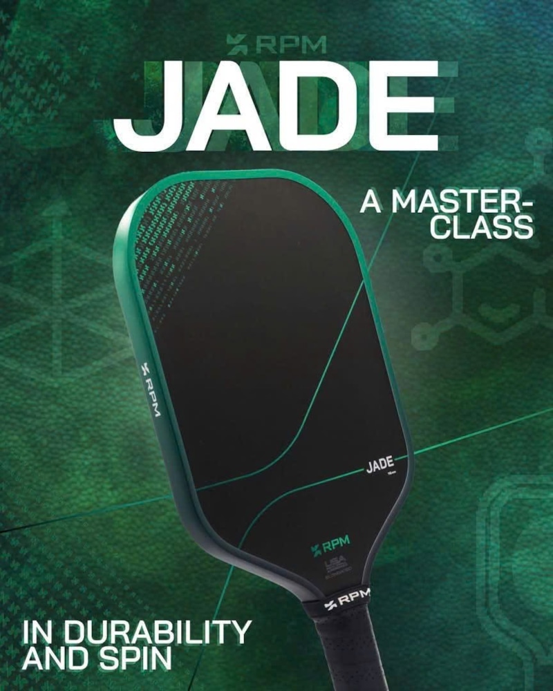 Vợt Pickleball RPM Jade Elongated Đen Xanh