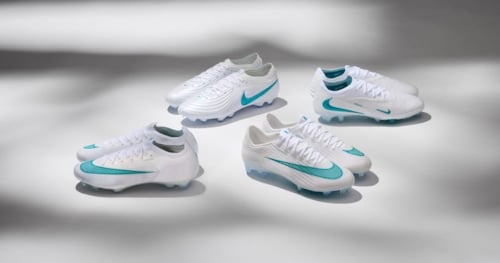 Nike Bright Lights Pack: Bộ giày đá bóng trắng tinh với chi tiết teal lạnh lẽo cho mùa đông 2026/27