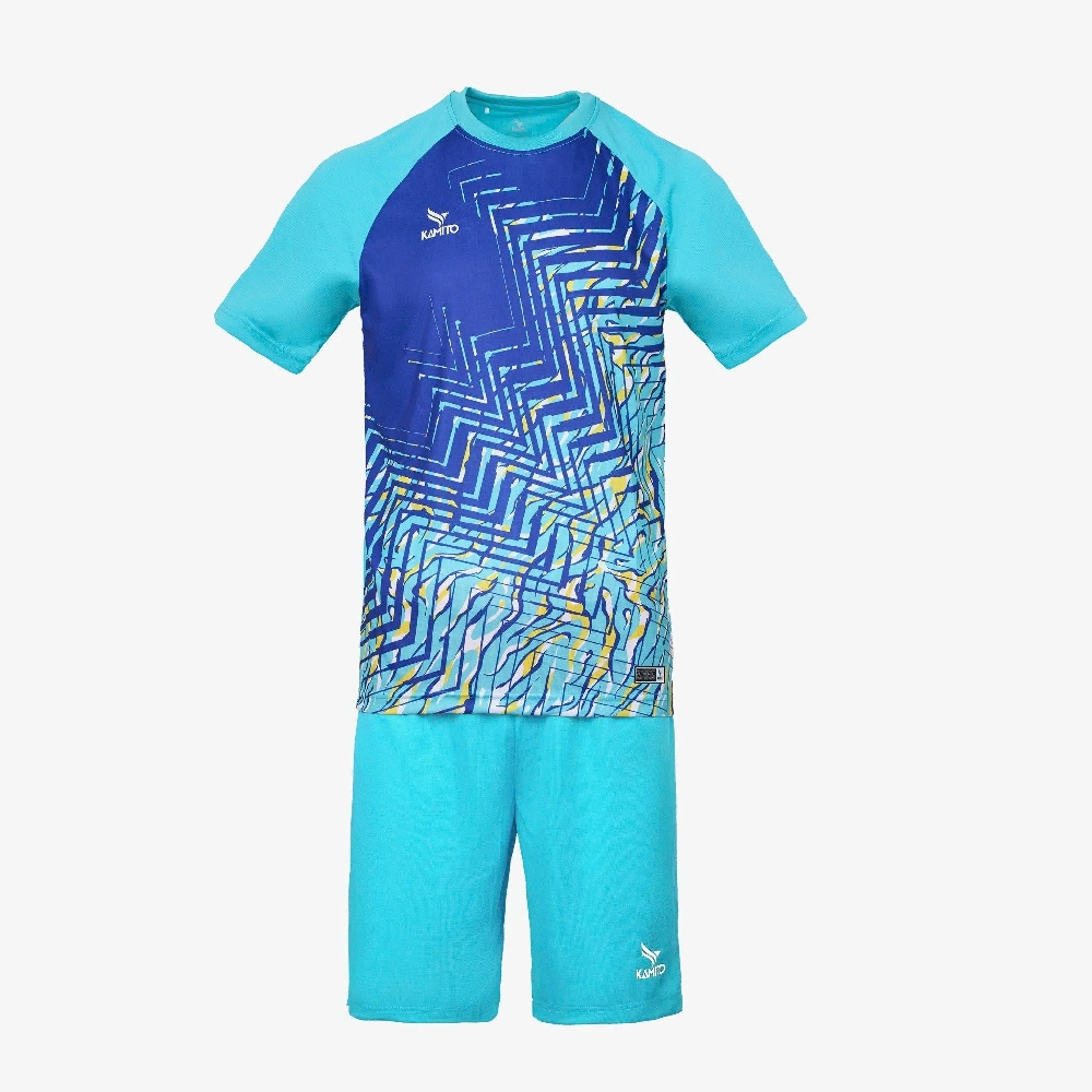 Bộ quần áo bóng đá Kamito Giba1 màu xanh