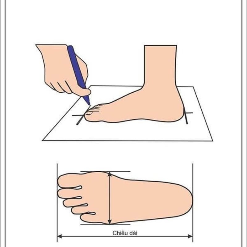 Chọn size giày đúng cách