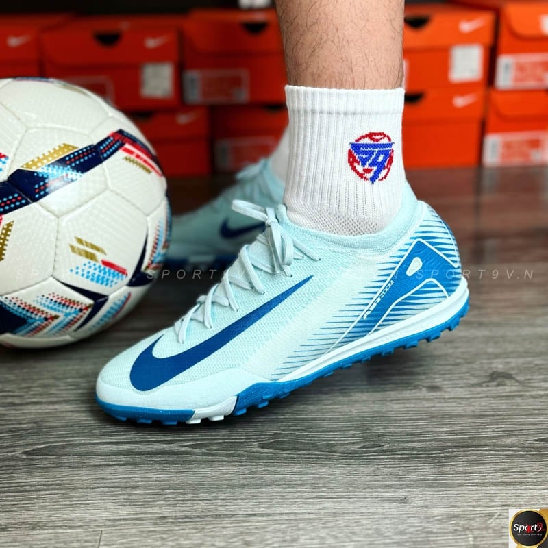 Nike Air Zoom Mercurial Vapor 16 Pro TF - Trắng/Xanh - FQ8687-400