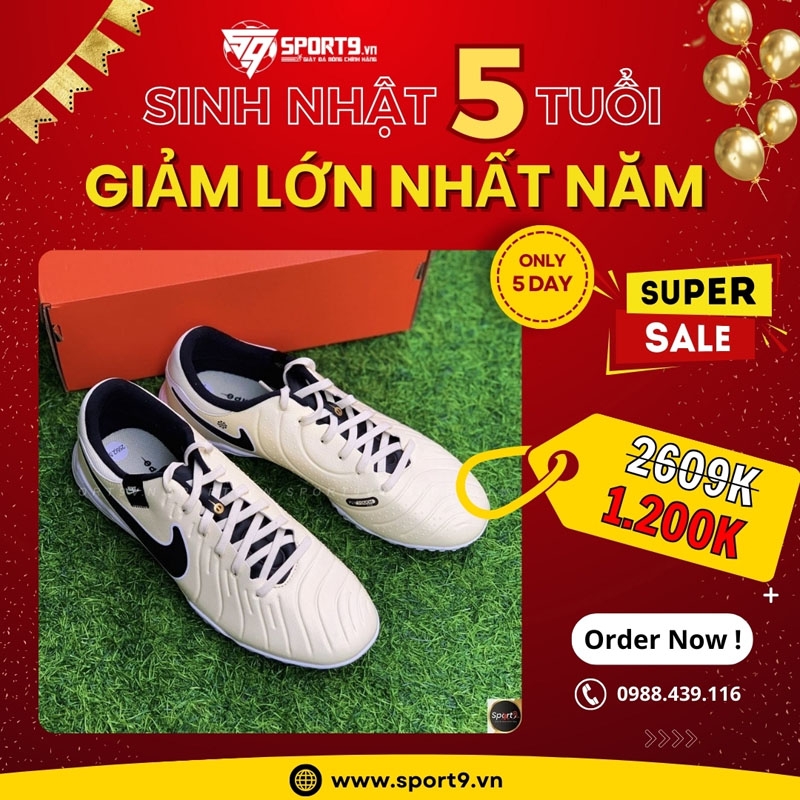 Nike Tiempo Legend 10 giá chỉ còn 1200k, chưa bao giờ rẻ hơn