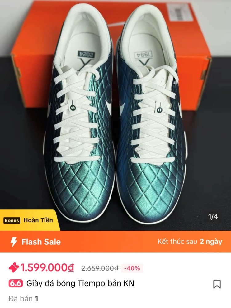 Sale tiktok 6.6 giày đá bóng chính hãng