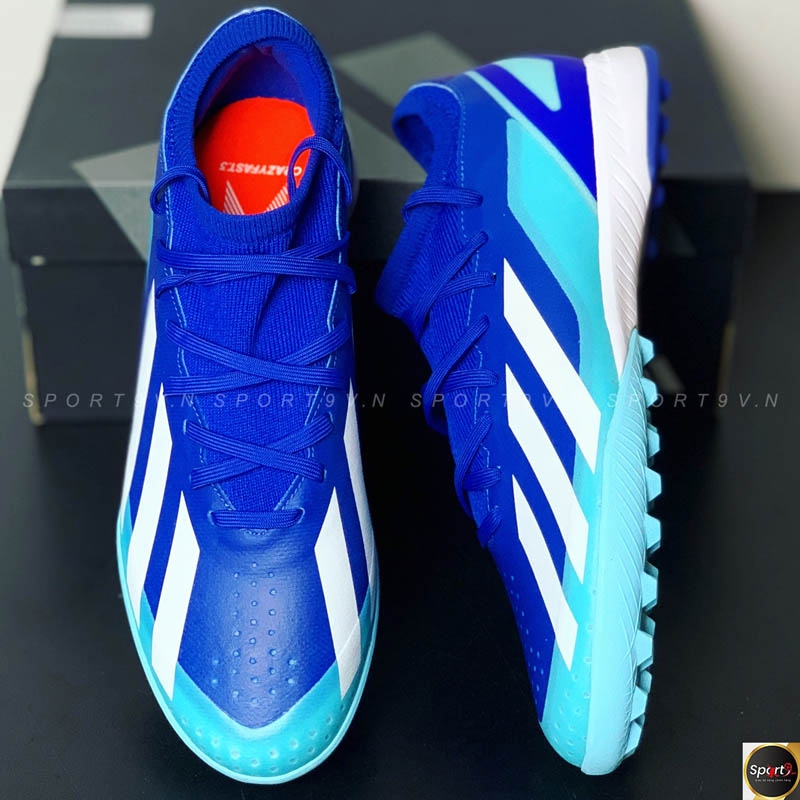 adidas X Crazyfast .3 TF Marine Rush - Xanh Dương/Trắng - ID9338
