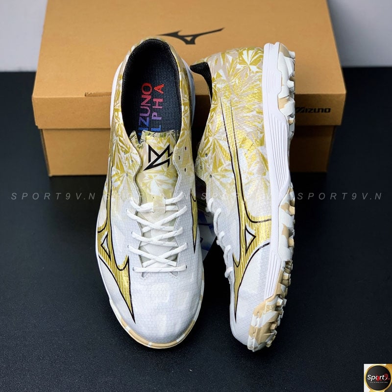Mizuno Alpha Elite AS - P1GD246250 - Trắng/Vàng