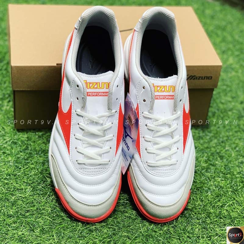 Mizuno Morelia Sala Classic TF - Q1GB230264 - Trắng/Đỏ