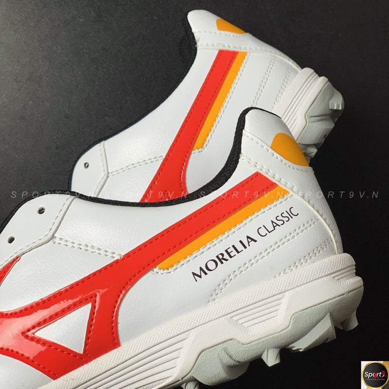 スニーカー Mizuno Morelia Sala Classic TF White Q1GB240291 Mizuno Morelia Sala Classic TF Cleats 'White Red' Q1GB240291