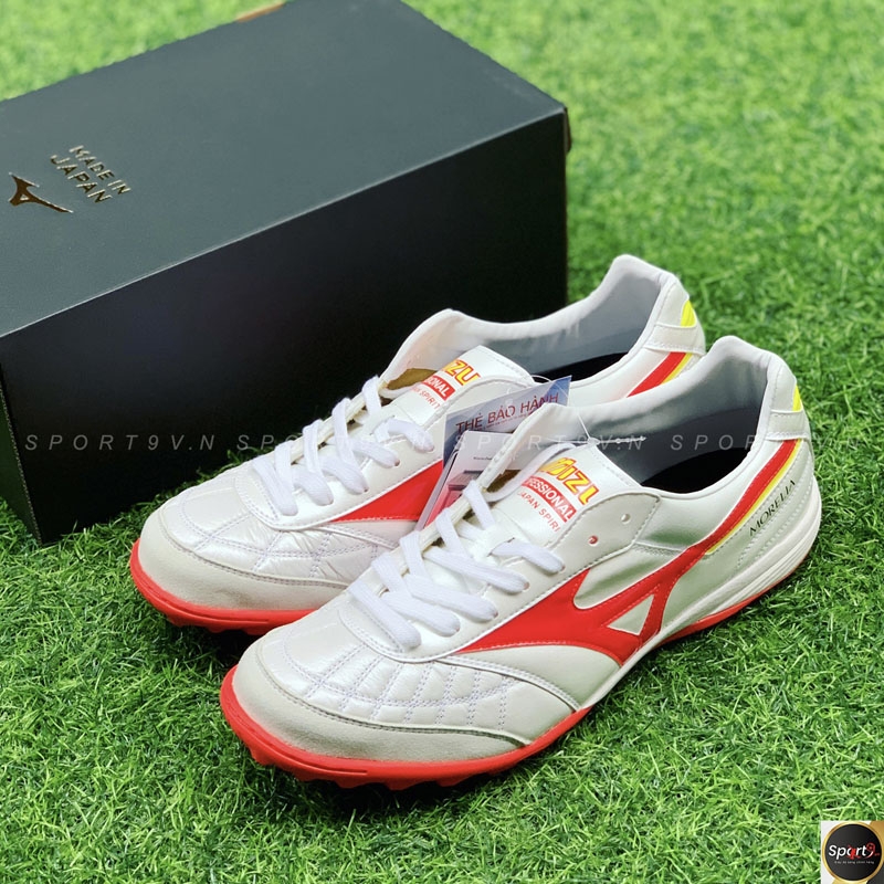 Mizuno Morelia Sala Japan TF - Trắng/Đỏ/Vàng - Q1GB230064