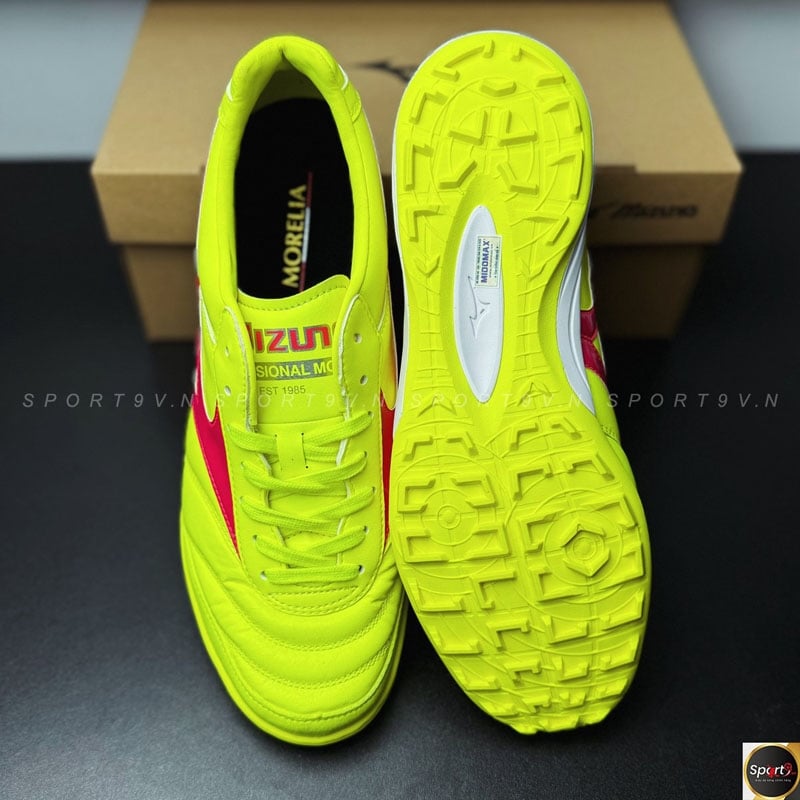 Mizuno Morelia Sala Elite TF - Q1GB240145 - Vành Xanh/Đỏ