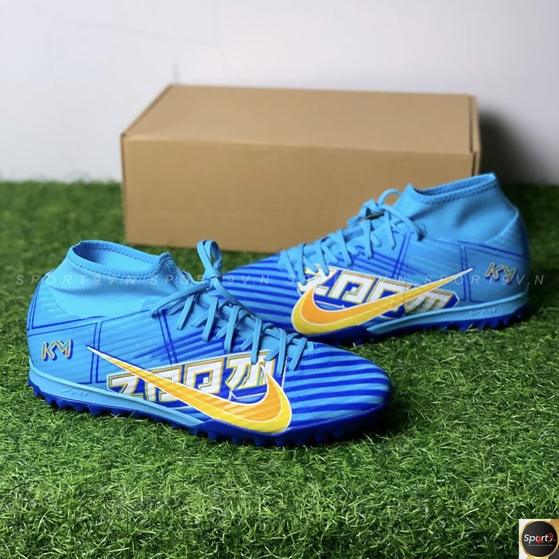 Nike Zoom Mercurial Superfly 9 Academy KM TF - Xanh/Vàng - DO9347-400