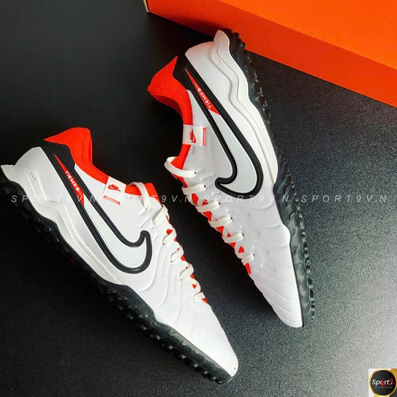 Nike Tiempo Legend 10 Pro TF Ready - Trắng/Đen/Đỏ - DV4336-100