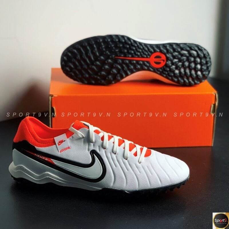 Nike Tiempo Legend 10 Pro TF Ready - Trắng/Đen/Đỏ - DV4336-100