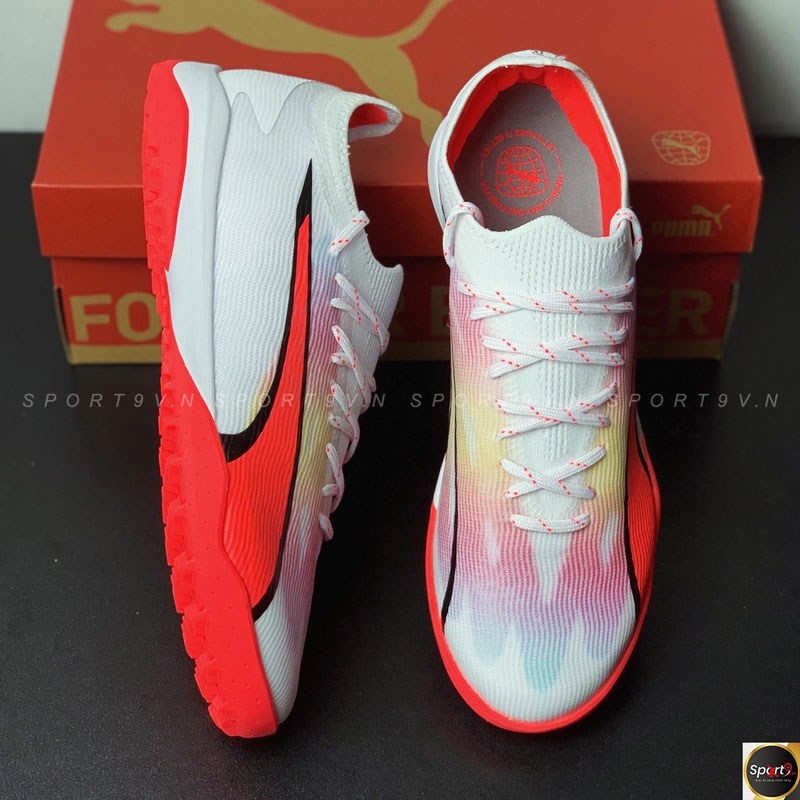 PUMA Ultra Ultimate Cage TT Breakthrough - Trắng/Đỏ - 107502 01