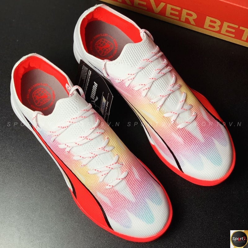 PUMA Ultra Ultimate Cage TT Breakthrough - Trắng/Đỏ - 107502 01