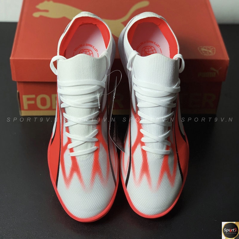 PUMA Ultra Match TT Breakthrough - Trắng/Đỏ - 107521 01