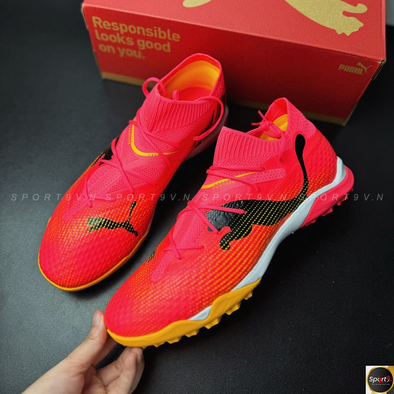 PUMA Future 7 Pro Cage TT - Hồng/Cam - 107710 04