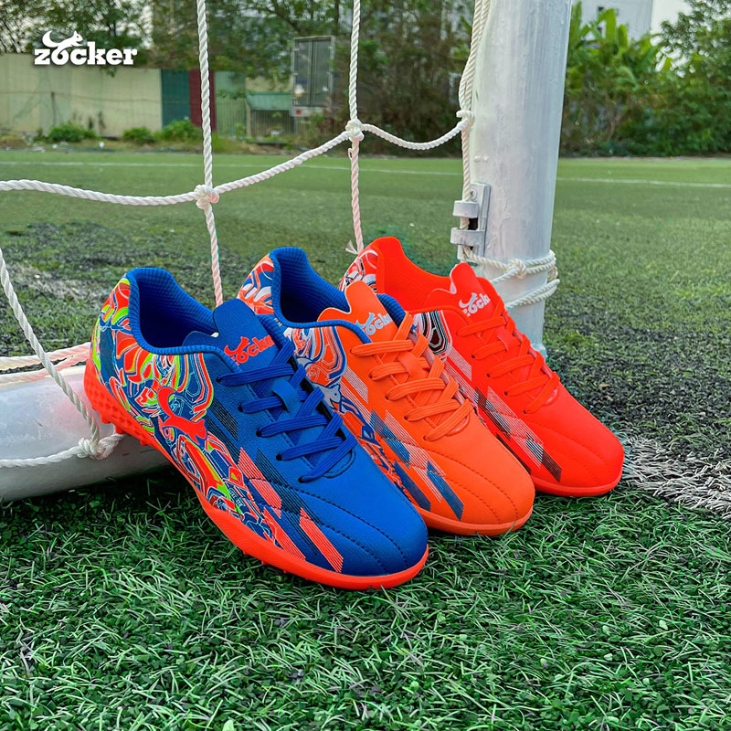 Giày đá bóng trẻ em Zocker Kiên Cường - Xanh Cam
