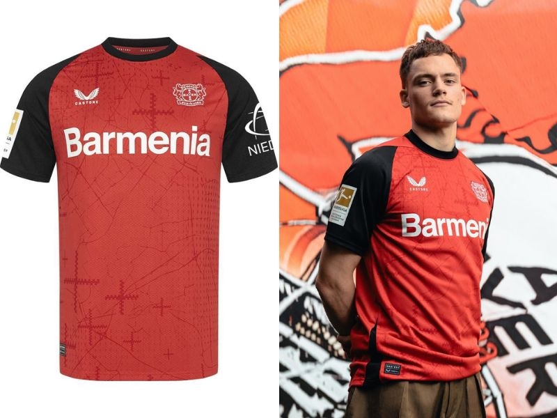 Áo đấu Bayer Leverkusen 24/25 sân nhà