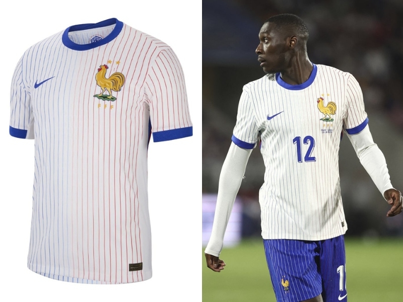 Áo đấu Pháp sân khách 2024