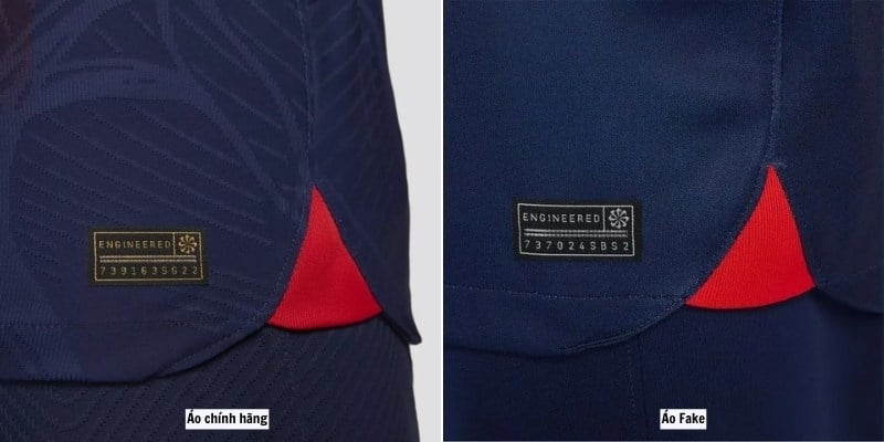 Phân biệt áo đấu chính hãng và áo Fake