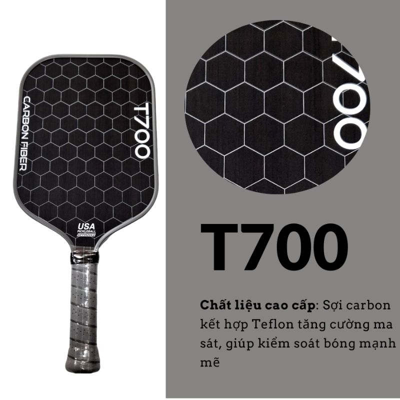Vợt Pickleball bằng Carbon Fiber