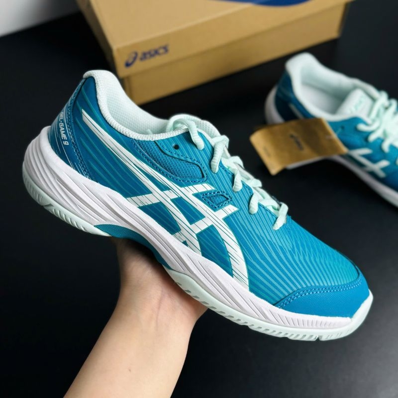 Giày Asics Gel Game GS 1044A052 - 406 Teal Blue/White