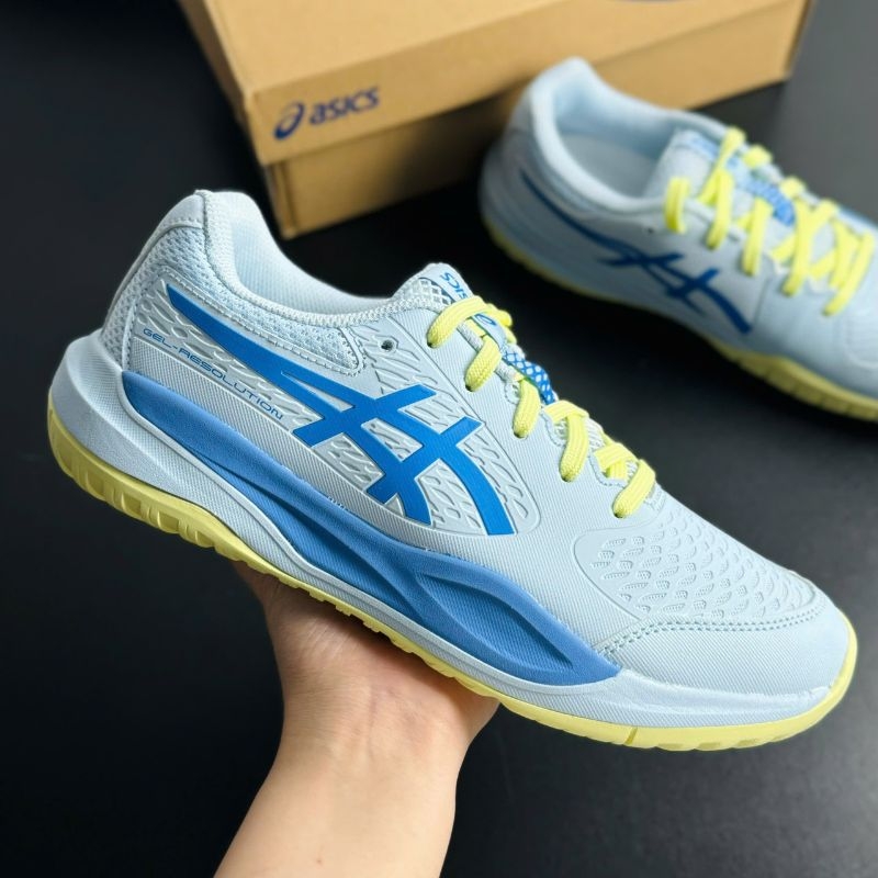 Giày Asics Gel Resution X GS 1044A081 - 401 Light Blue/Blue Coast