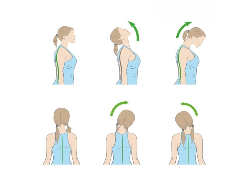 Bài tập xoay cổ sẽ tránh tình trạng cơ bị căng cứng