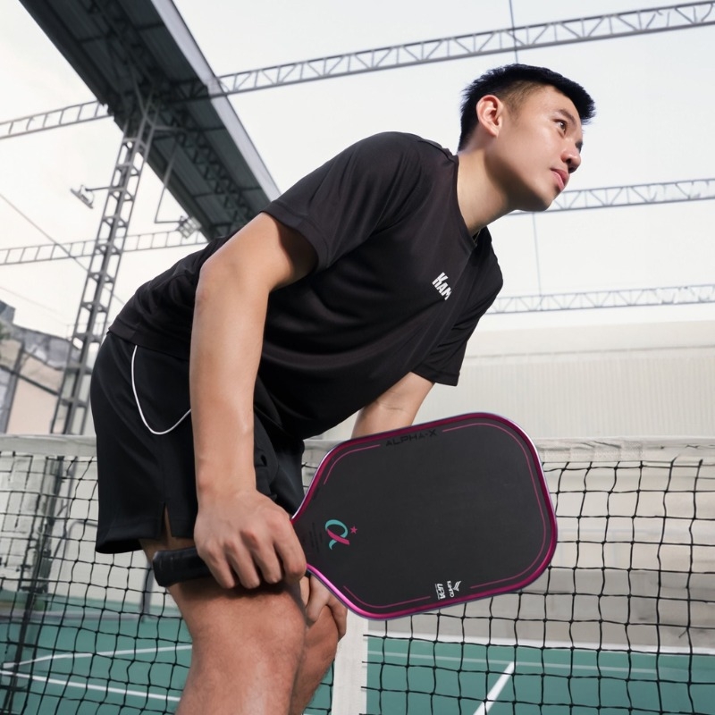 Vợt Pickleball Kamito Alpha X - Màu Xanh Hồng