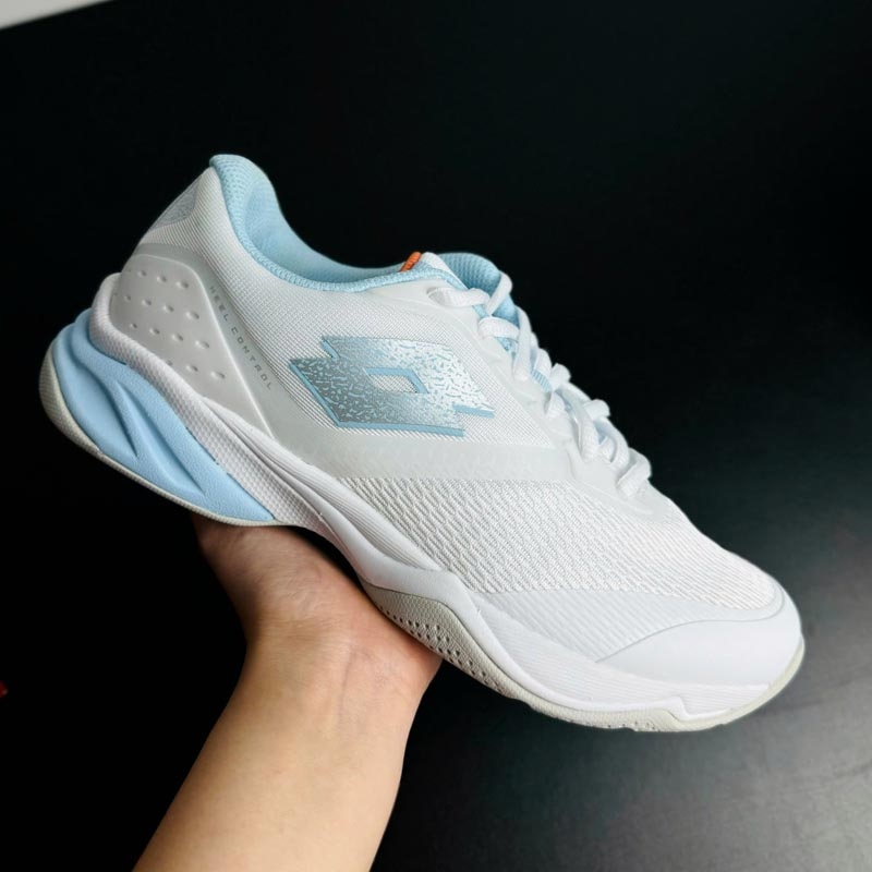 Giày Pickleball Lotto Mirage 400 ALR W - 220554 BOC - Màu Trắng Xanh