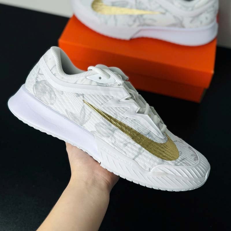 Giày Pickleball Nike Court  Air Zoom Vapor Pro 3 Hc - HV1485-100 - Màu Trắng Vàng