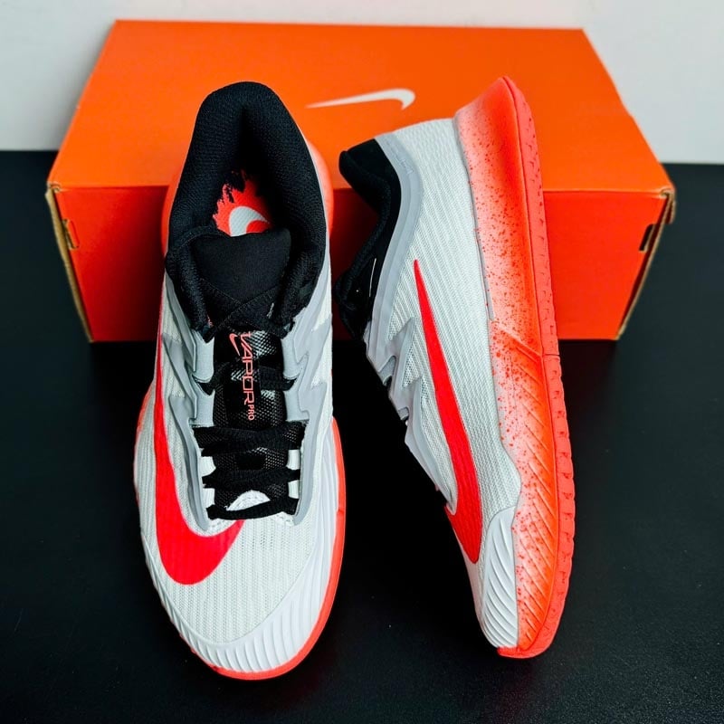 Giày Pickleball Nike Vapor Pro 3 HC PRM - HV1376-100 - Màu Trắng Cam