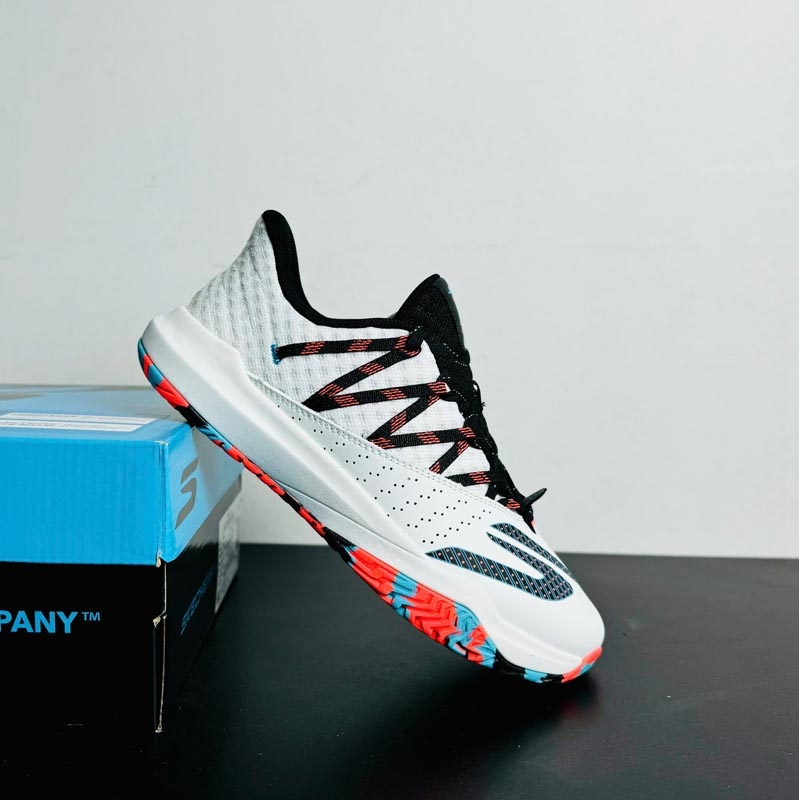 Skechers Viper Court Rally - 172110C/WPLB - Trắng/Đen/Cam