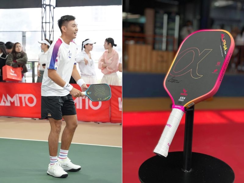 Lý Hoàng Nam trở thành đại sứ thương hiệu của Vợt pickleball Kamito Alpha