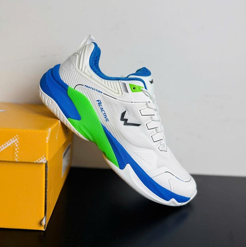 Giày Pickleball Wika Ruta Quang Dương - Trắng/Xanh