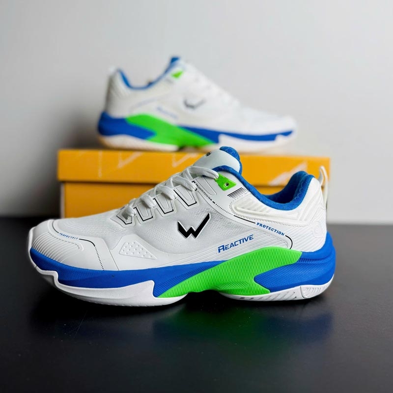 Giày Pickleball Wika Ruta Quang Dương - Trắng/Xanh