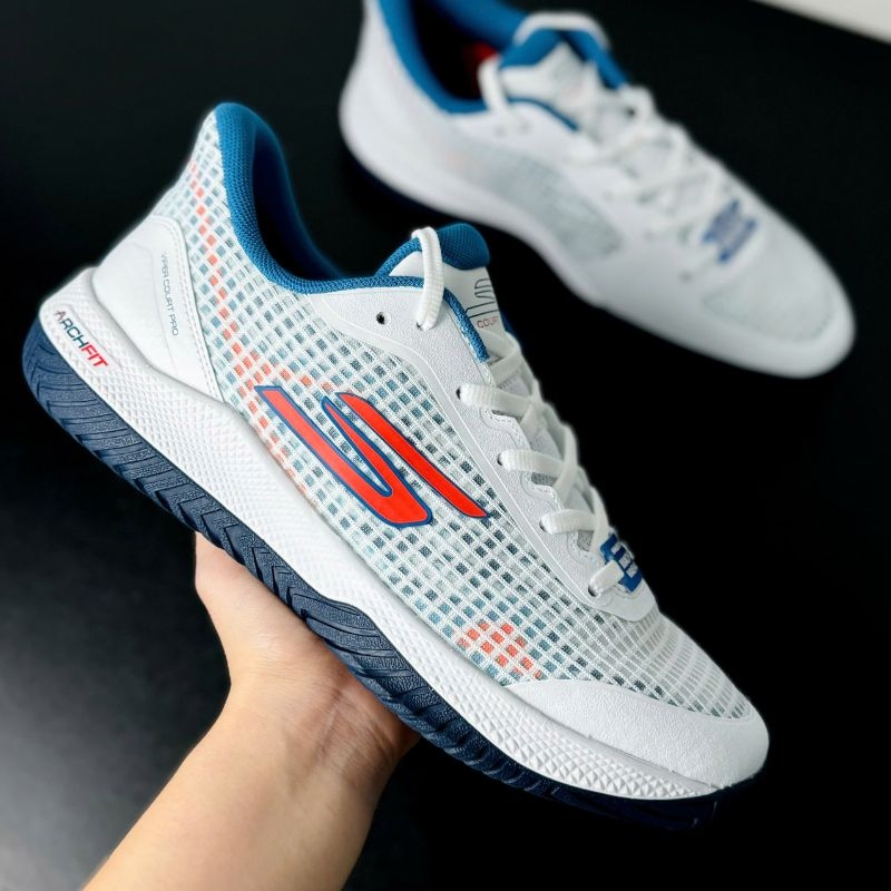 Giày Skechers Viper Court Pro  - 246069C-WTQ - Màu Trắng