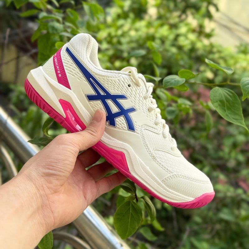 Asics Gel Dedicate 8 wide - 1042A237-105 - Cream/Dark Cobalt