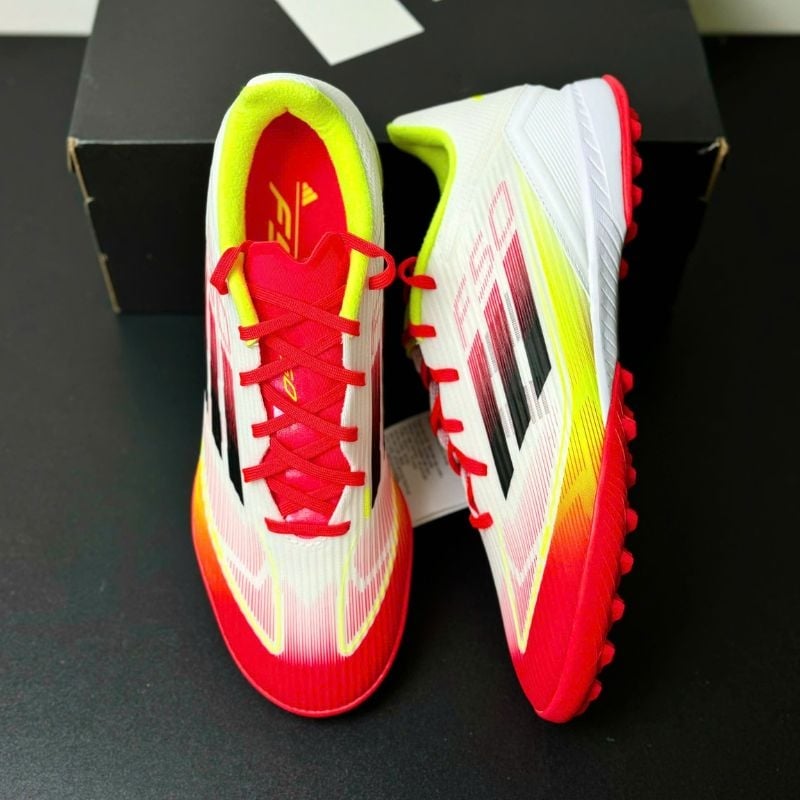 adidas F50 League TF - Trắng/Đỏ/Xanh - IE1231