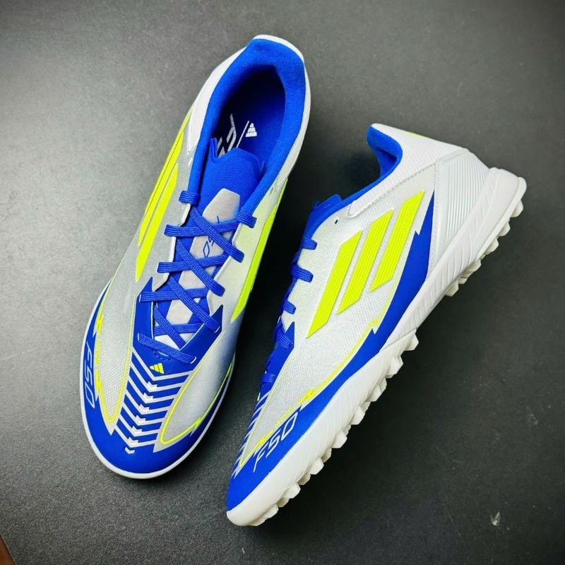 adidas F50 League Messi TF - Bạc/Xanh - IH0919