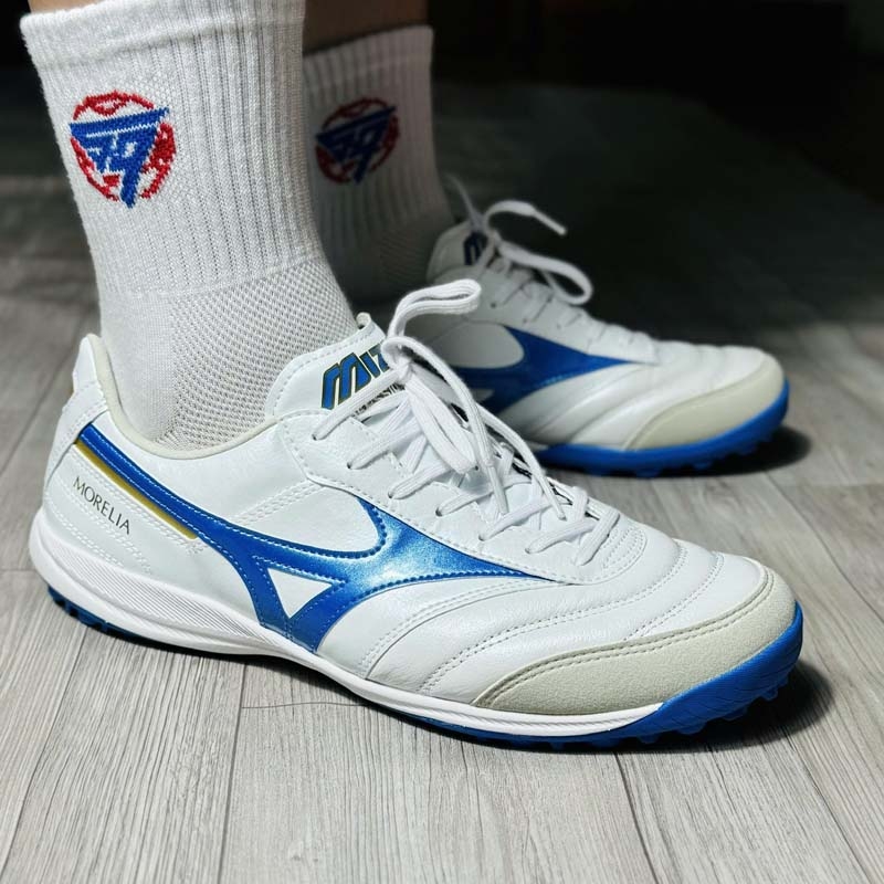 Mizuno Morelia Sala Elite TF - Trắng Xanh - Q1GB41225