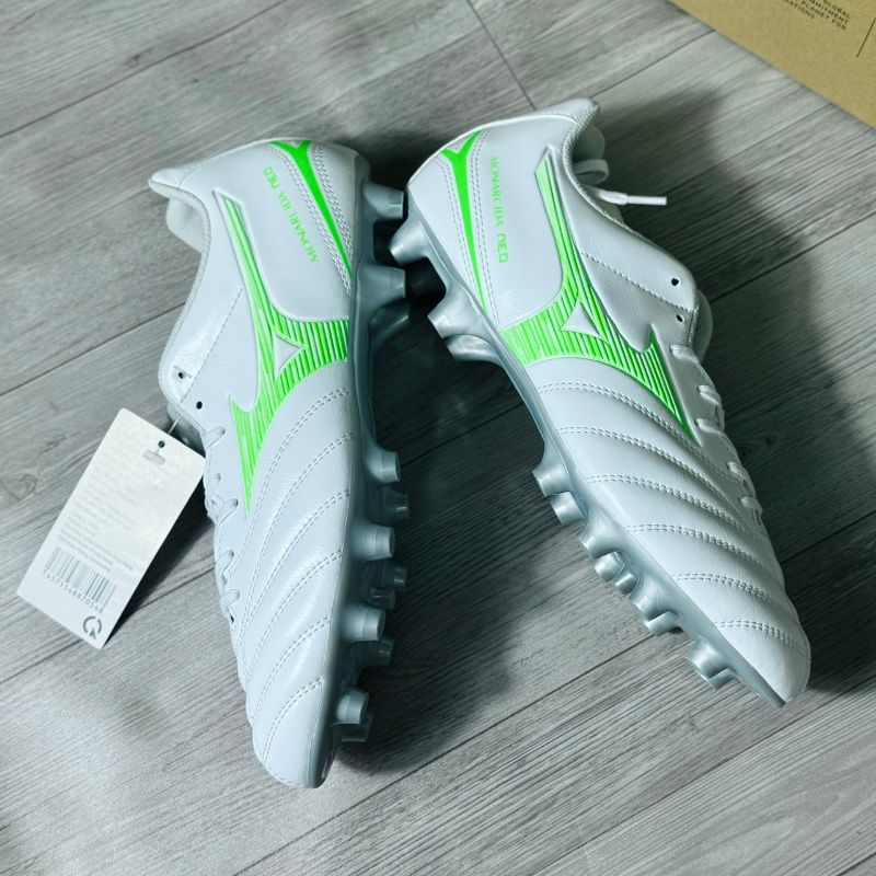 Mizuno Monarcida Neo 3 Select FG - P1GA252537 - Trắng/Xanh Lá 