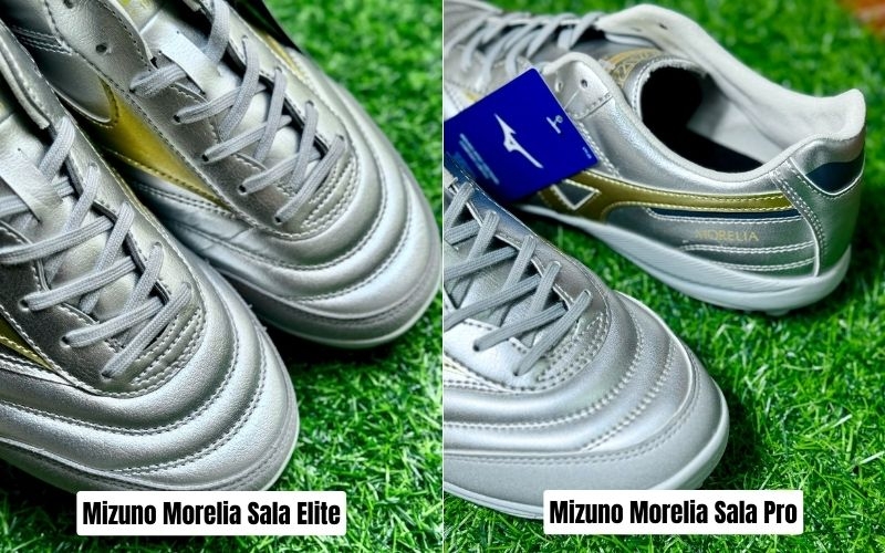 Sự khác biệt lớn nhất của 2 mẫu này nằm ở phần chất liệu upper da tổng hợp và da kangaroo